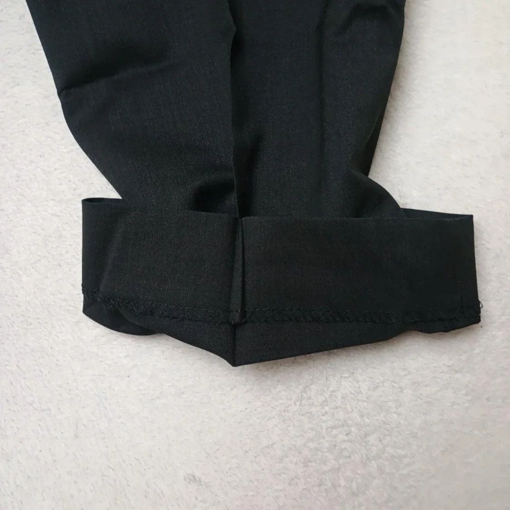Banana Republic Pants Mens 35x26 Black Slim Marzotto Super 120s Wool Dress Slack